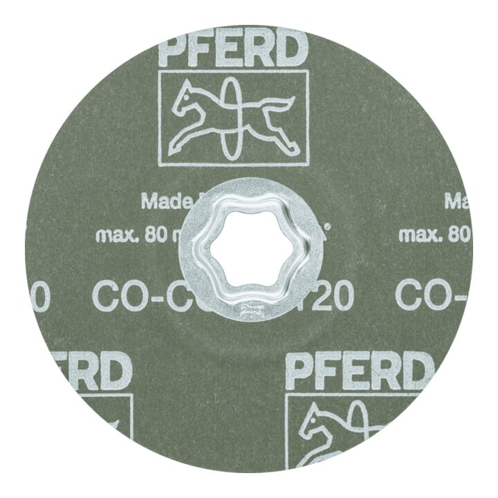 Disque de fibre COMBICLICK CO-COOL D. 125 mm granul. 120 INOX/aluminium grain cé