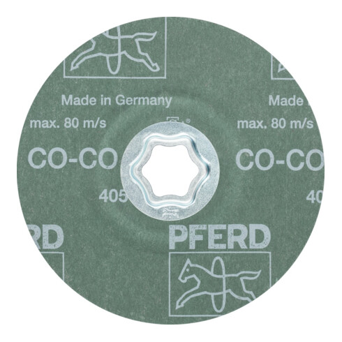 Disque de fibre COMBICLICK CO-COOL D. 125 mm granul. 60 INOX/aluminium grain cér