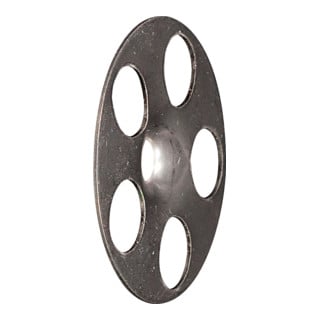 Disque de serrage perforé pour isolants HV 36, zingué fischer
