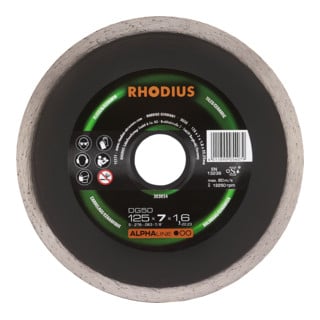 RHODIUS ALPHAline DG50 disque de coupe diamanté 5,0 x 1,6 x 22,23 mm