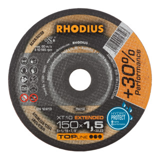RHODIUS TOPline XT10 Disque à tronçonner extra fin