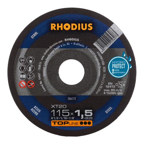 Disque de tronçonnage extra-fin Rhodius XT20