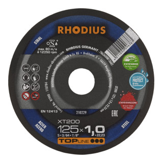 RHODIUS TOPline XT200 EXTENDED Meule à tronçonner extra fine