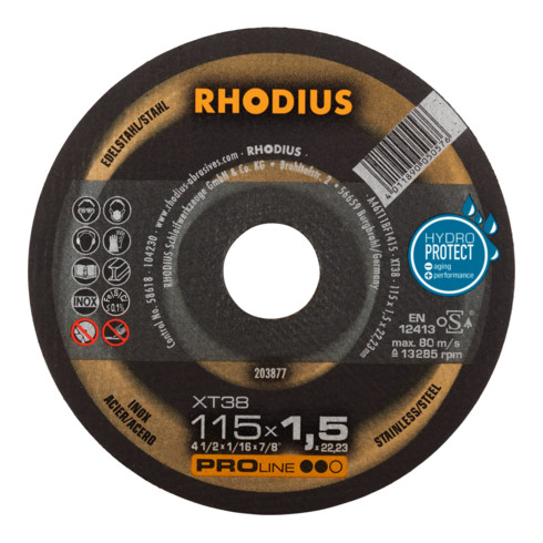 RHODIUS PROline XT38 Meule à tronçonner extra fine