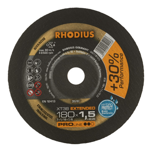 RHODIUS PROline XT38 Meule à tronçonner extra fine