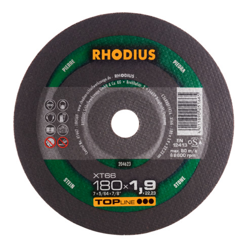 RHODIUS TOPline XT66 Disque à tronçonner extra fin