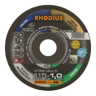 RHODIUS PROline XT69 MULTI Meule à tronçonner extra fine