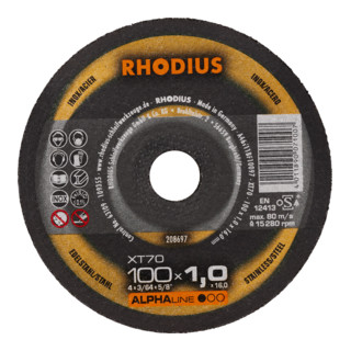 RHODIUS ALPHAline XT70 Disque à tronçonner extra fin