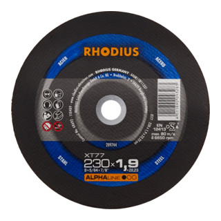 RHODIUS ALPHAline XT77 Roue à tronçonner extra fine