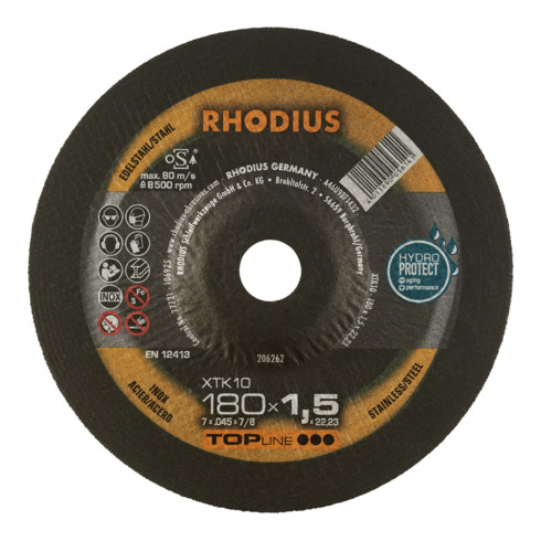 Disque de tronçonnage extra-fin Rhodius XTK10