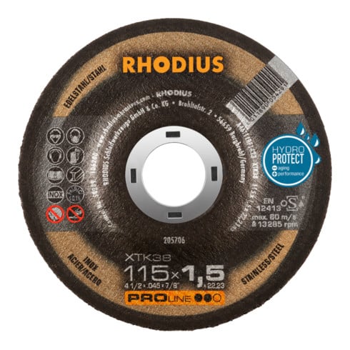 RHODIUS PROline XTK38 Meule à tronçonner extra fine