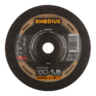 Disque de tronçonnage extra-fin Rhodius XTK70
