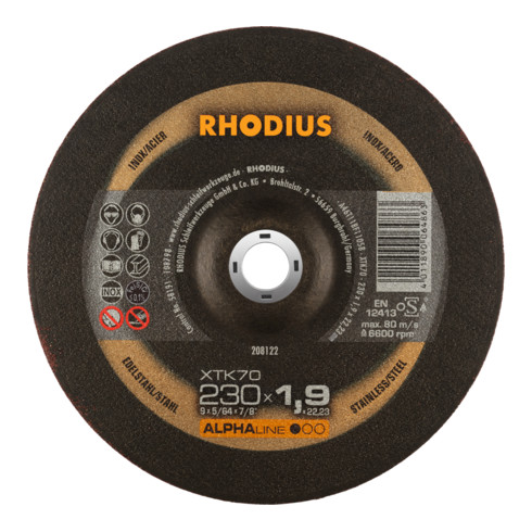 Disque de tronçonnage extra-fin Rhodius XTK70