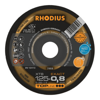 Disque de tronçonnage extra-fin Rhodius XTK8 EXACT PACK