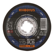 RHODIUS PROline FT33 X-LOCK disque de coupe à main libre 2,5 x 22,23 mm