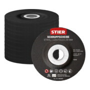 Disque d'ébarbage STIER, 125 x 7,0 x 22,23, forme 27 / 10 pièces