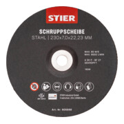 Disque d'ébarbage STIER, 230 x 7,0 x 22,23, forme 27 / 10 pièces-2