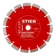 Disque diamant STIER Turbo Premium Ø 300 mm, perçage 20,0 mm