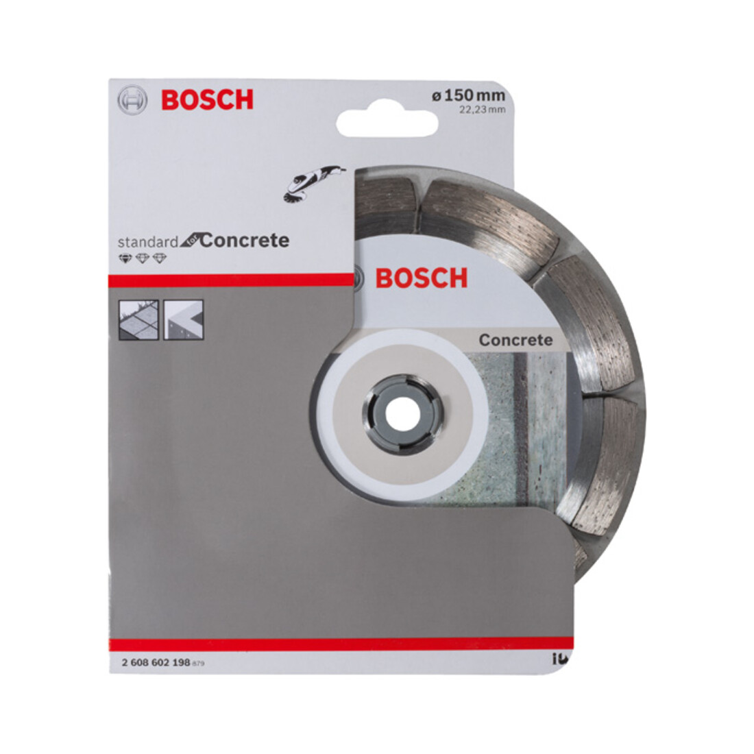 Disque diamanté Bosch Standard pour le béton, 150 x 22,23 x 2 x 10 mm