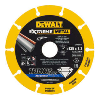Disque de coupe de diamants DeWalt