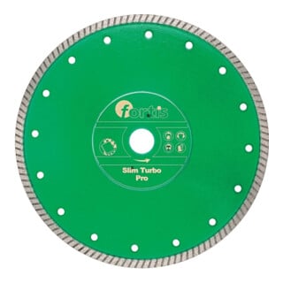 Disque diamanté Slim Turbo Pro Ø 125 mm segment turbo 7 mm alésage 22,2