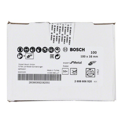 Bosch fibre disc R444 Expert pour le corindon métallique