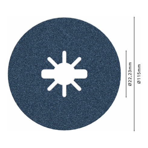 Disque fibre Bosch X-LOCK R574 pour le métal
