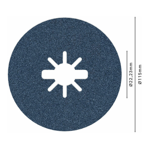 Disque fibre Bosch X-LOCK R574 pour le métal