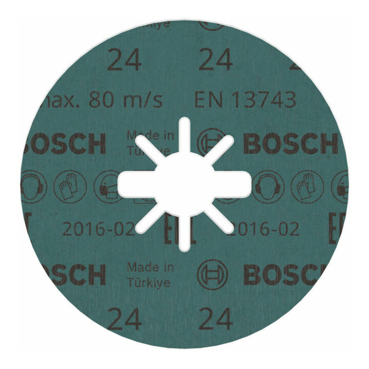 Disque fibre Bosch R574 Best for Metal X-LOCK 115 x 22,23 mm K 24