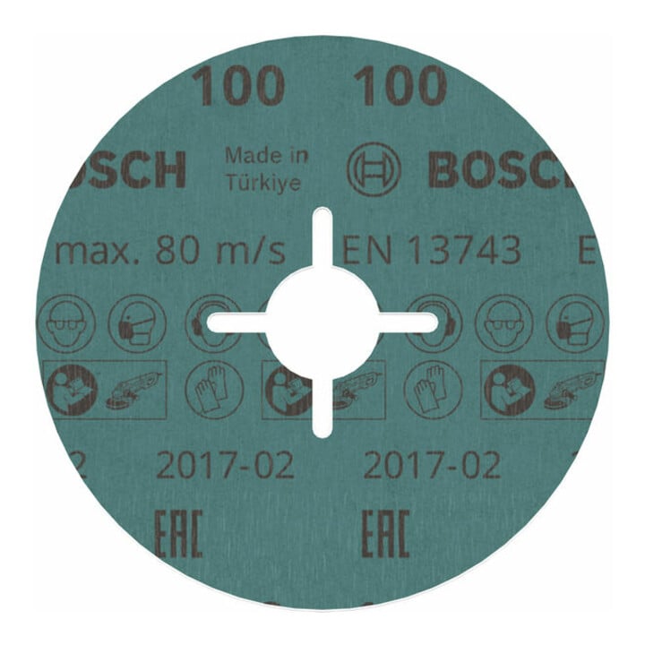 Disque fibre Bosch R780 Best for Metal and Inox 115 x 22,23 mm 100