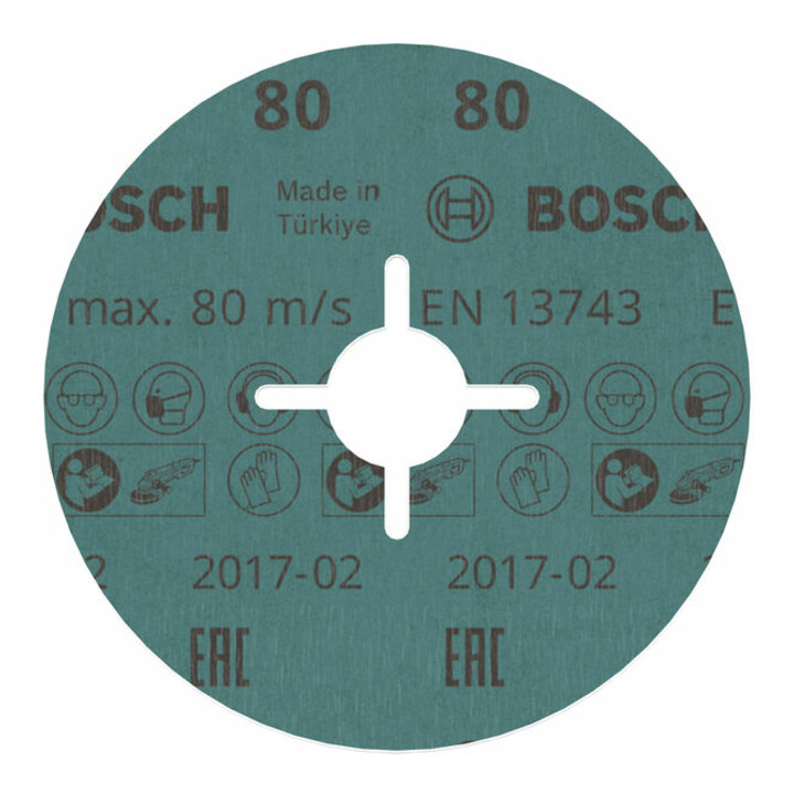 Disque fibre Bosch R780 Best for Metal and Inox 115 x 22,23 mm 80
