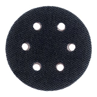 Disque intermédiaire auto-agrippant 80 mm, perforé, tendre, à bande auto-agrippante, pour SXE 400, pour feuilles abrasives auto-agrippantes metabo