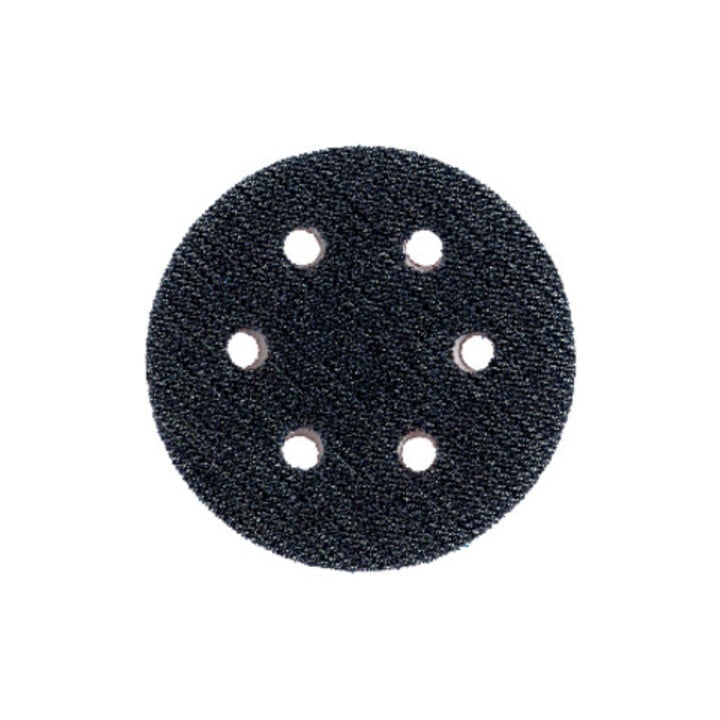 Disque intermédiaire auto-agrippant 80 mm, perforé, tendre, à bande auto-agrippante, pour SXE 400, pour feuilles abrasives auto-agrippantes metabo