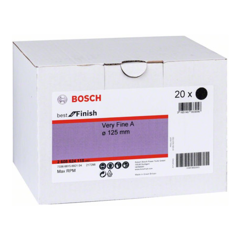 Disque non-tissé Bosch Très fin A 125 mm