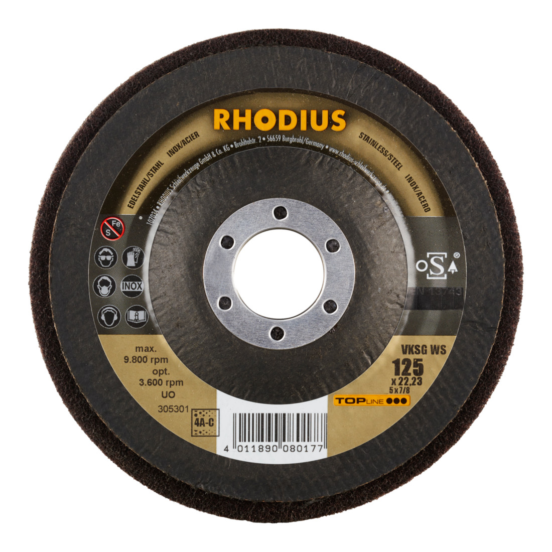 Disque non-tissé compact Rhodius VKSG WS