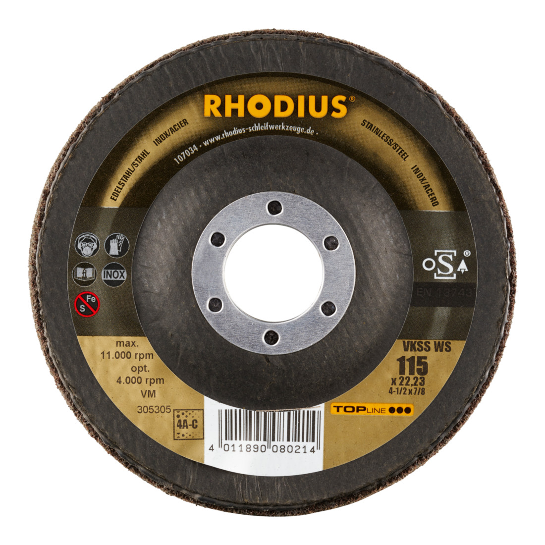 Disque non-tissé compact Rhodius VKSS WS