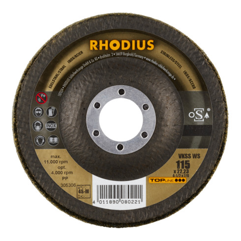 Disque non-tissé compact Rhodius VKSS WS