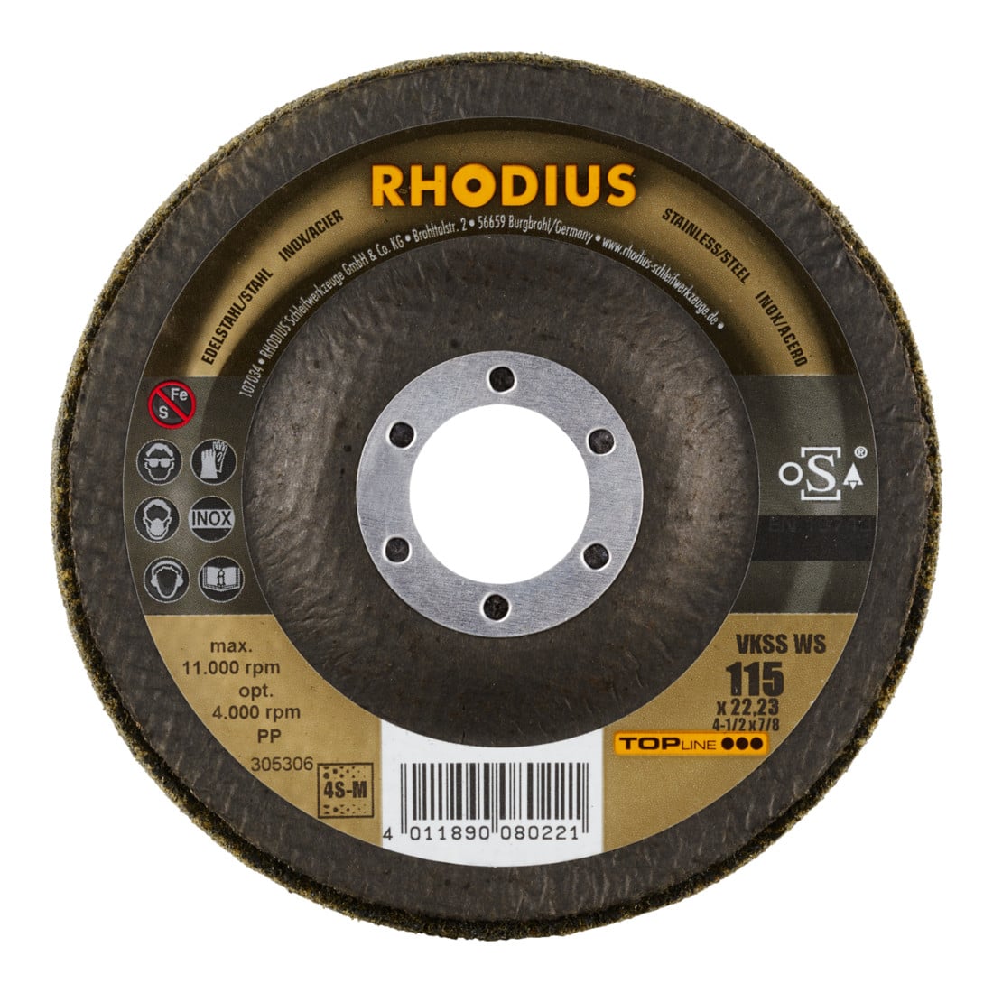 Disque non-tissé compact Rhodius VKSS WS