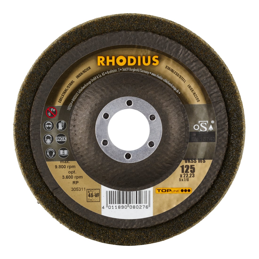 Disque non-tissé compact Rhodius VKSS WS