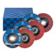 Disques à lamelles PFERD POLIVLIES Set PVZ Céramique Diamètre 115mm Alésage Diamètre 22,23 mmmm CO-COOL60/G,80/M,120/F