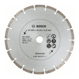 Lame de scie diamant Bosch pour matériaux de construction