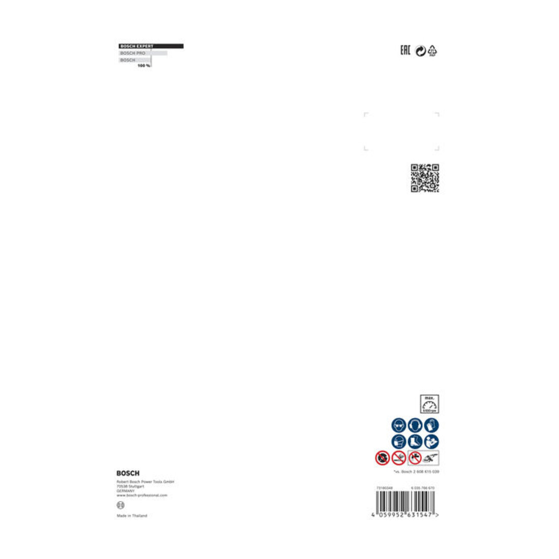 Disques à tronçonner diamantés Bosch EXPERT MultiMaterial, 230 x 22,23 x 2,4 x 15 mm
