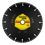 Disques à tronçonner diamantés Klingspor DT 900ACR 300 x 3,1 x 25,4 mm 16 segments 57 x 3,1 x 6 mm VG - brasés sous vide