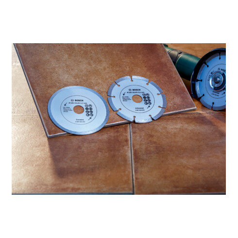 Disques à tronçonner diamantés pour carrelages et matériaux de construction, Ø 115 mm