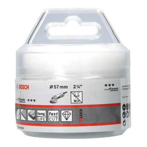 Disques à tronçonner diamantés X-LOCK Best for Ceramic Dry Speed 57x35 57 x 35 mm
