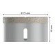 Disques à tronçonner diamantés X-LOCK Best for Ceramic Dry Speed 75x35 75 x 35 mm