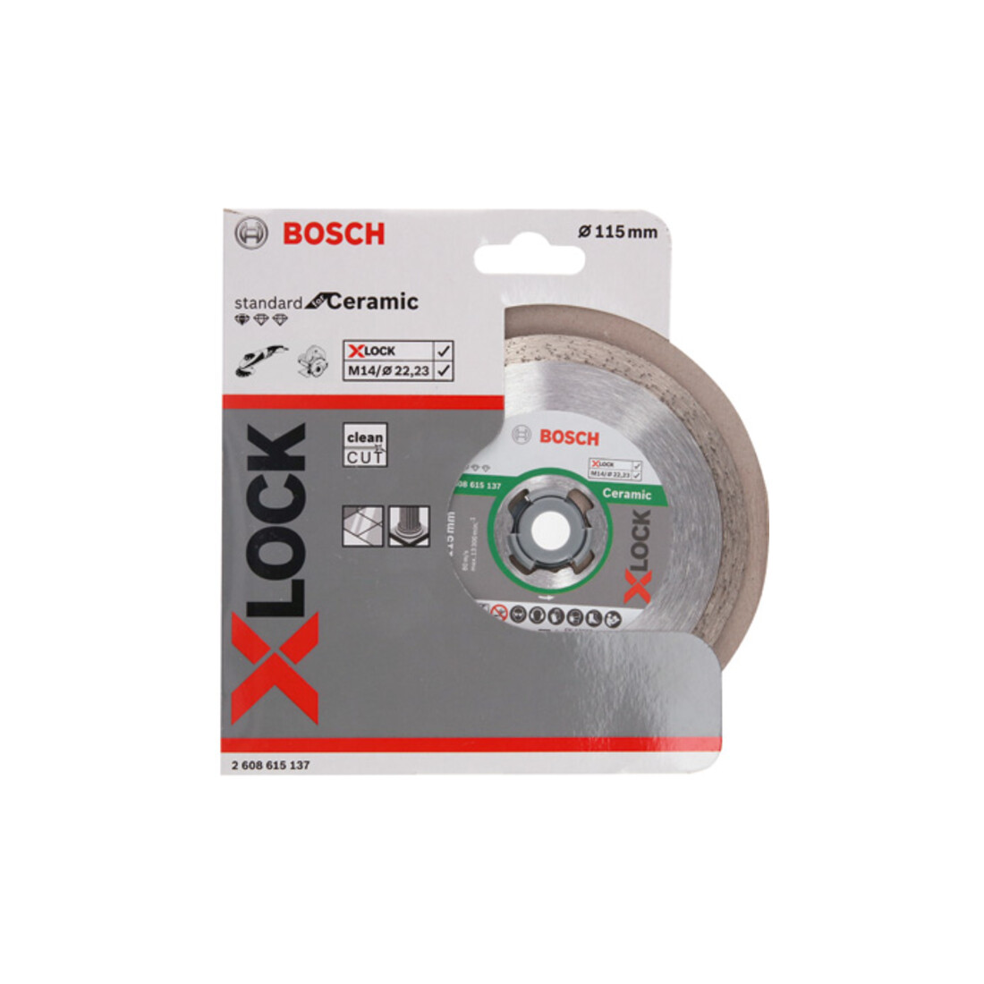 Lame de scie diamantée Bosch X-LOCK Standard pour la céramique
