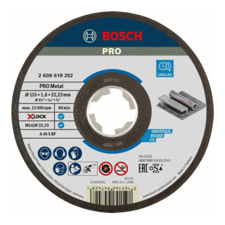 Bosch X-LOCK Cutting Disc Expert pour Metal AS 46 S BF
