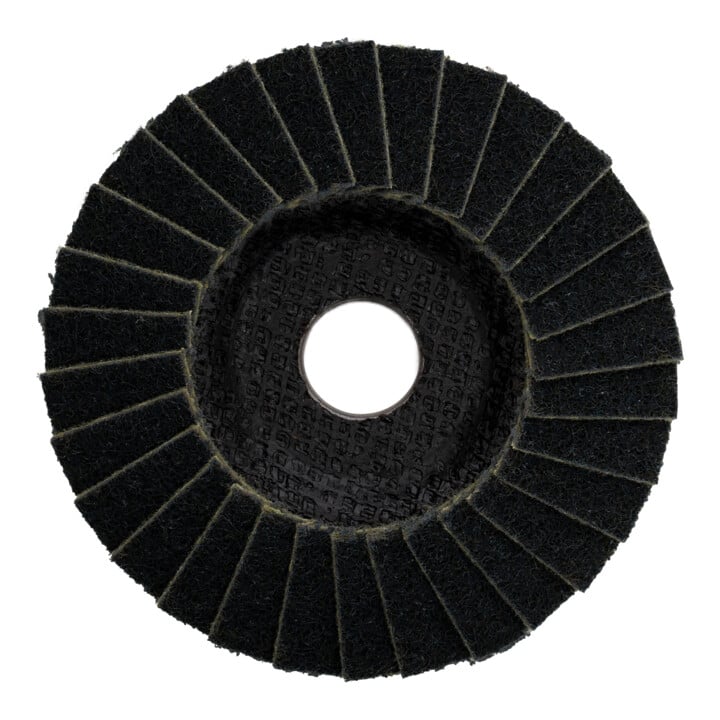 Disques abrasifs à lamelles en nylon STIER 125 x 18 x 22,23 mm, grain fin