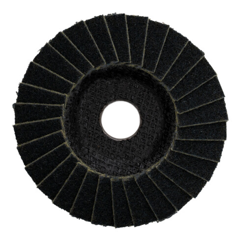 Disques abrasifs à lamelles en nylon STIER 125 x 18 x 22,23 mm, grain grossier, 5 pièces
